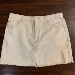 BDG - White Denim Skirt